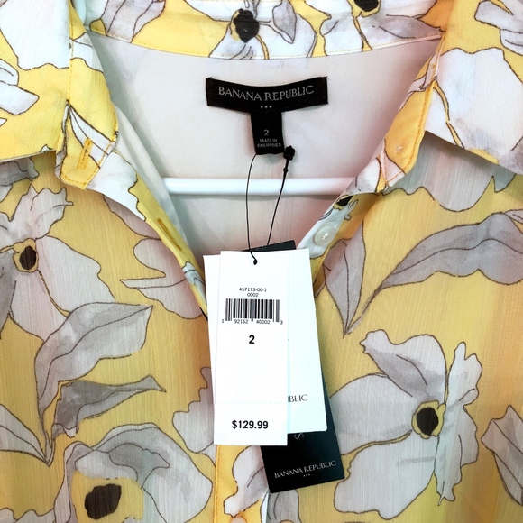 BANANA REPUBLIC Floral Dress | Size 2 - Picture 5 of 5